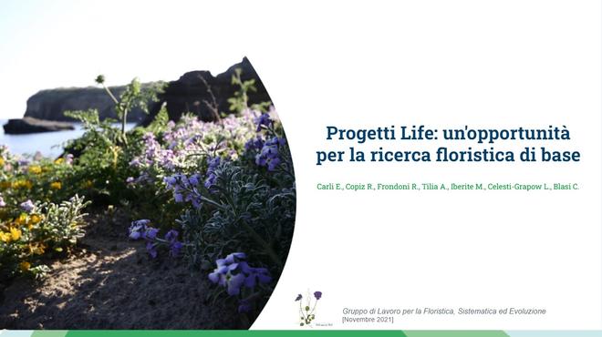 Il Ponderat alla riunione del gruppo di Floristica, Sistematica ed Evoluzione della Societ Botanica Italiana