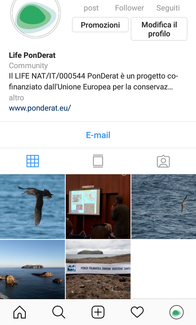 Il LIFE PonDerat anche su Instagram