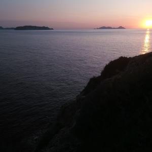 Palmarola e Ponza al tramonto