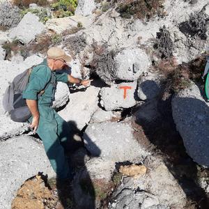 One of the cavities to be monitored (photo Roberto Orlandini)